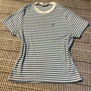 Super cute vintage stripped blue and white Hang Ten shirt! 🐳
